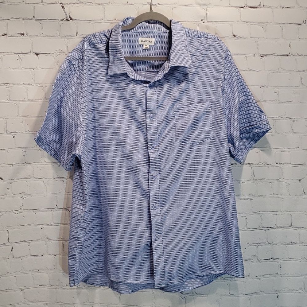 Men's big and tall Haggar button front casual shirt